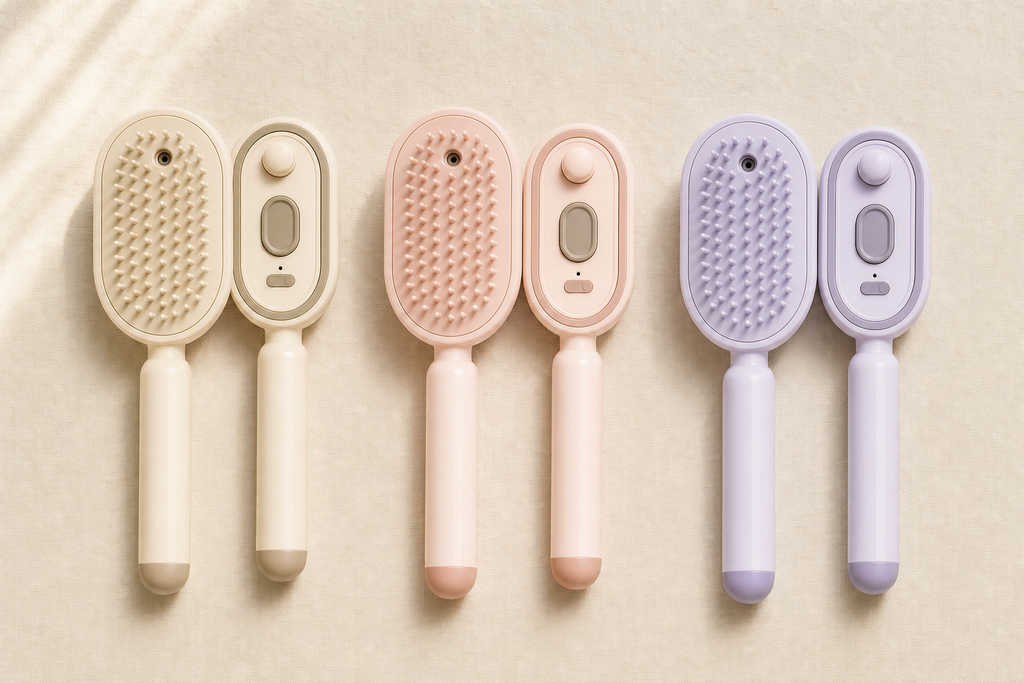 Three color variants - Cream, Blush, Lavender